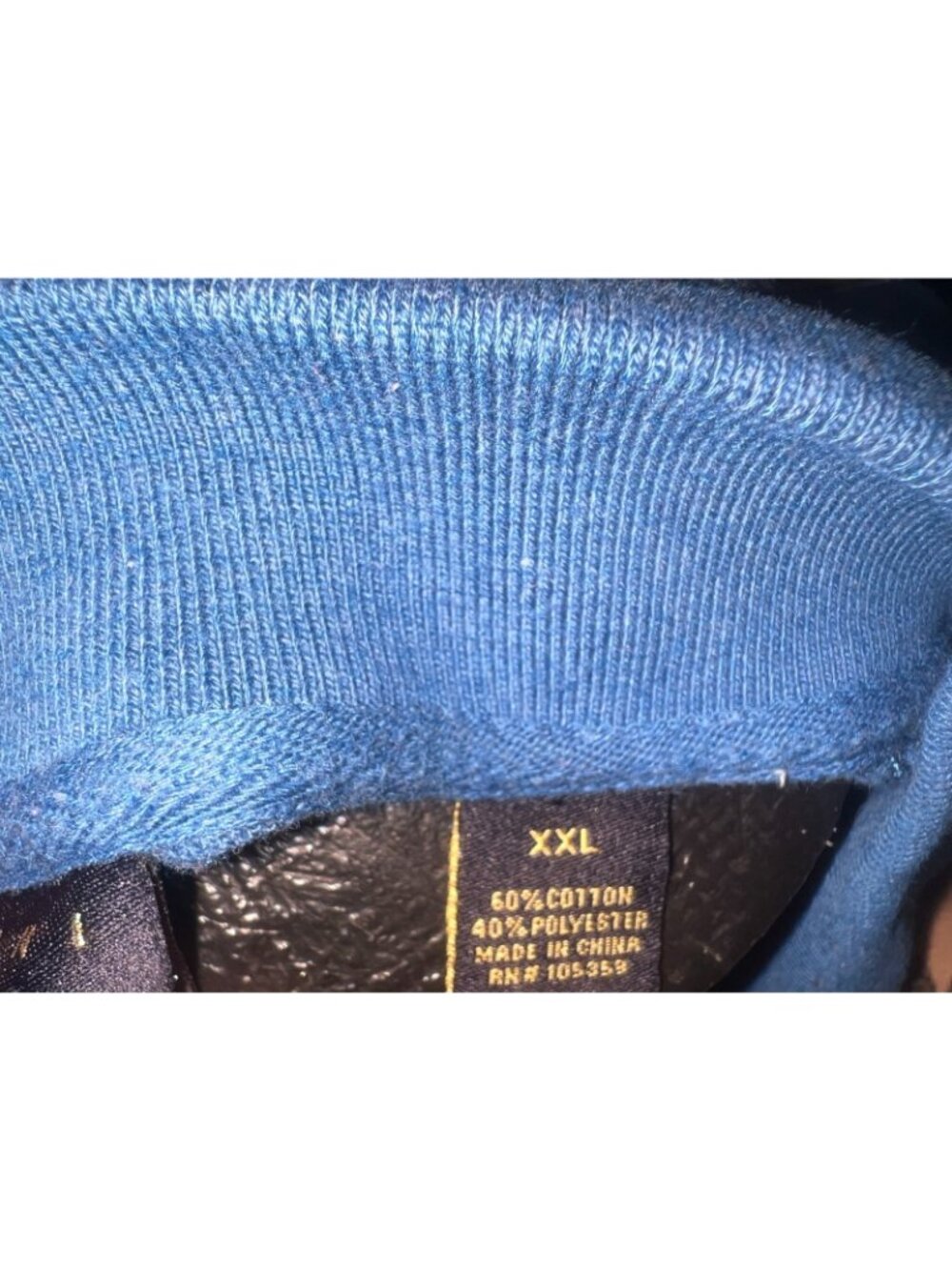 Vintage Karl Kani Gold Polo Shirt Mens XXL Blue Yellow Striped Y2K Hip Hop Cyber - Picture 4 of 4